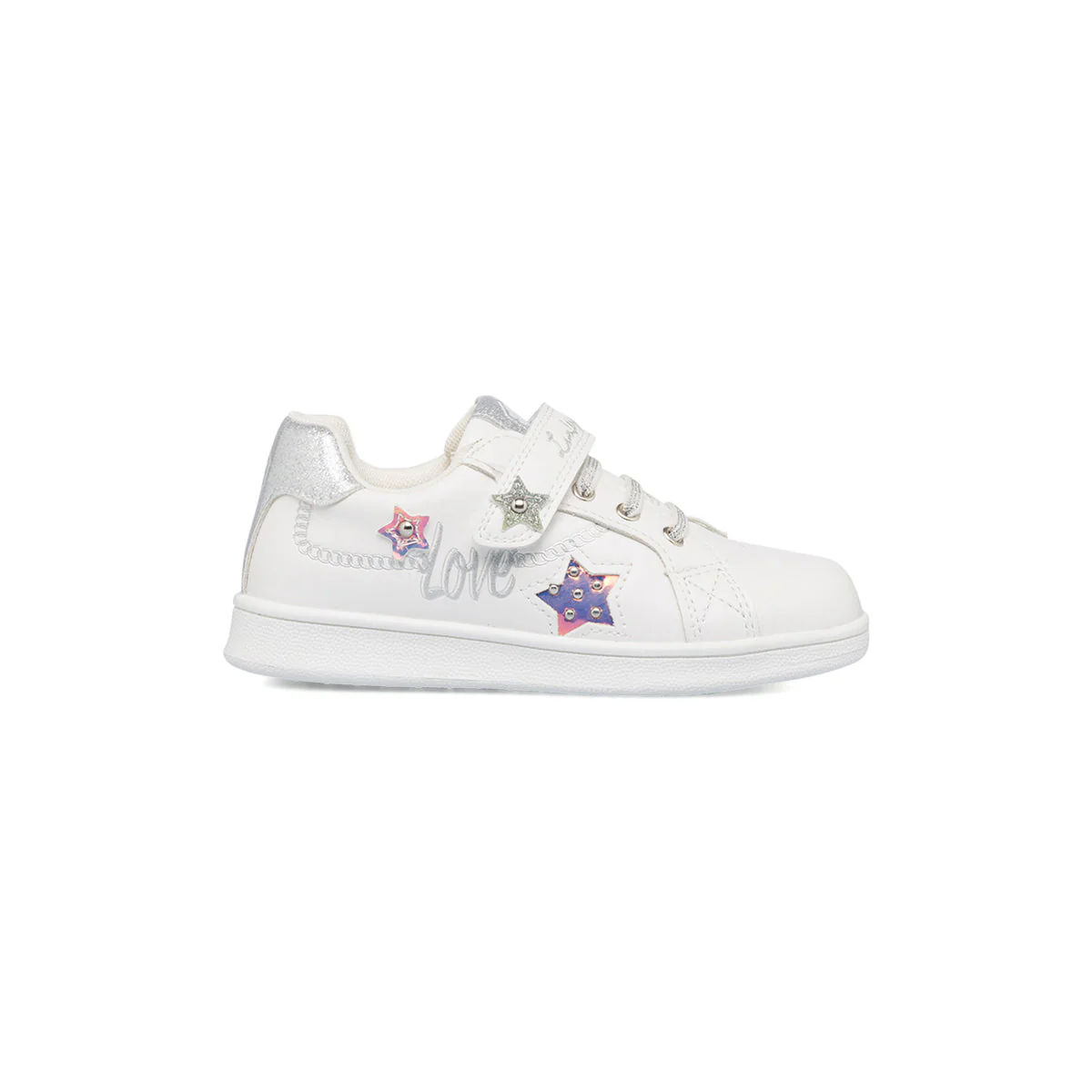 Sneakers da bambina bianche con dettaglio glitterato Lumberjack Lilli