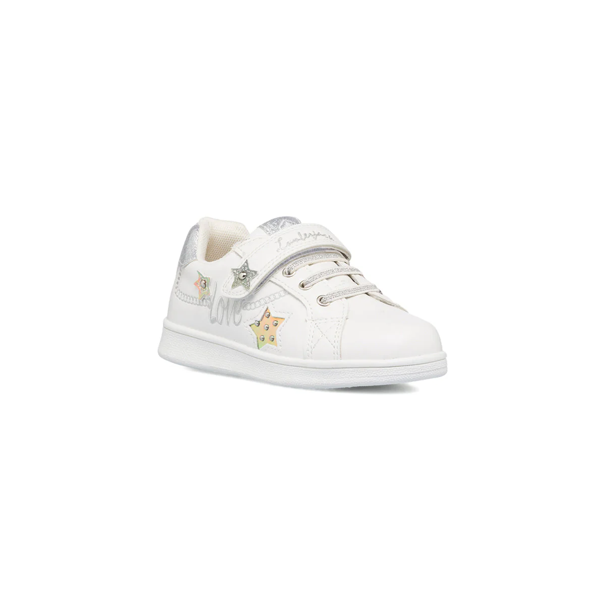 Sneakers da bambina bianche con dettaglio glitterato Lumberjack Lilli - Image 2