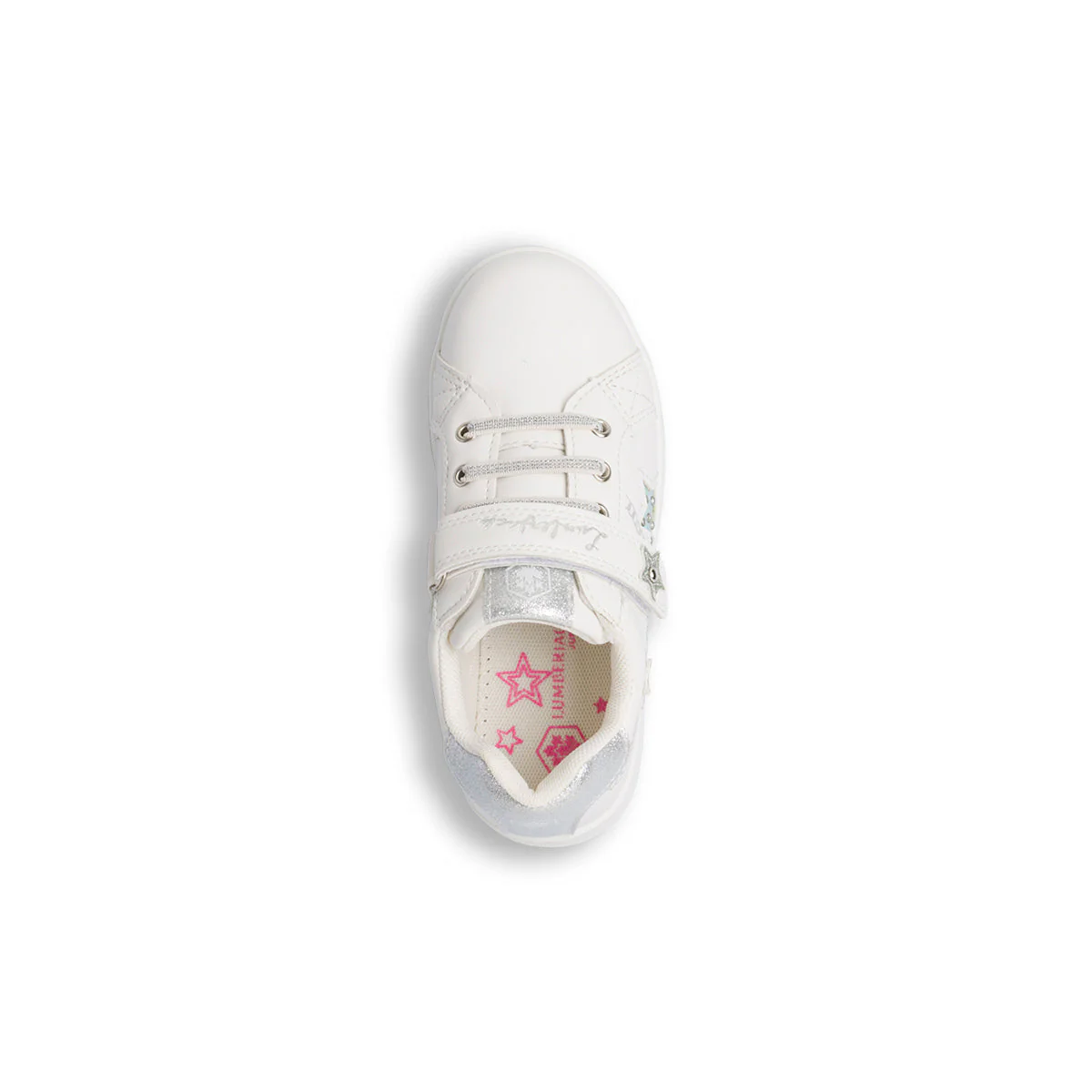 Sneakers da bambina bianche con dettaglio glitterato Lumberjack Lilli - Image 6