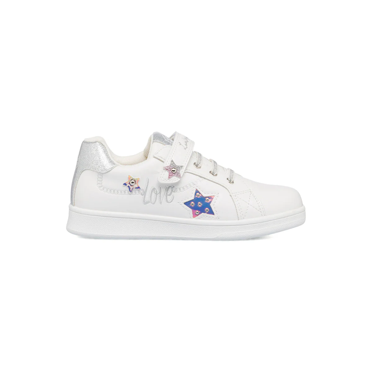 Sneakers da bambina bianche con dettaglio glitterato Lumberjack Lilli