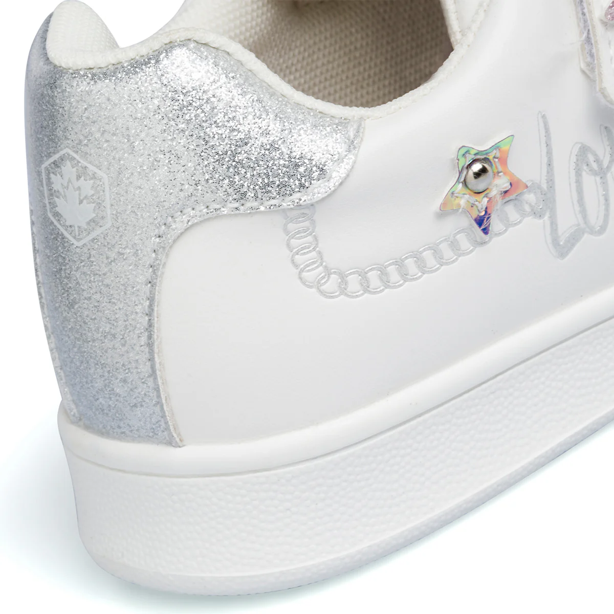 Sneakers da bambina bianche con dettaglio glitterato Lumberjack Lilli - Image 8
