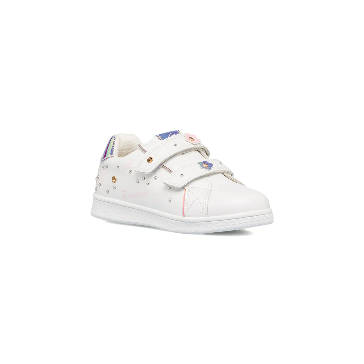 Sneakers da bambina bianche con dettaglio laminato Lumberjack Lilli - Image 2