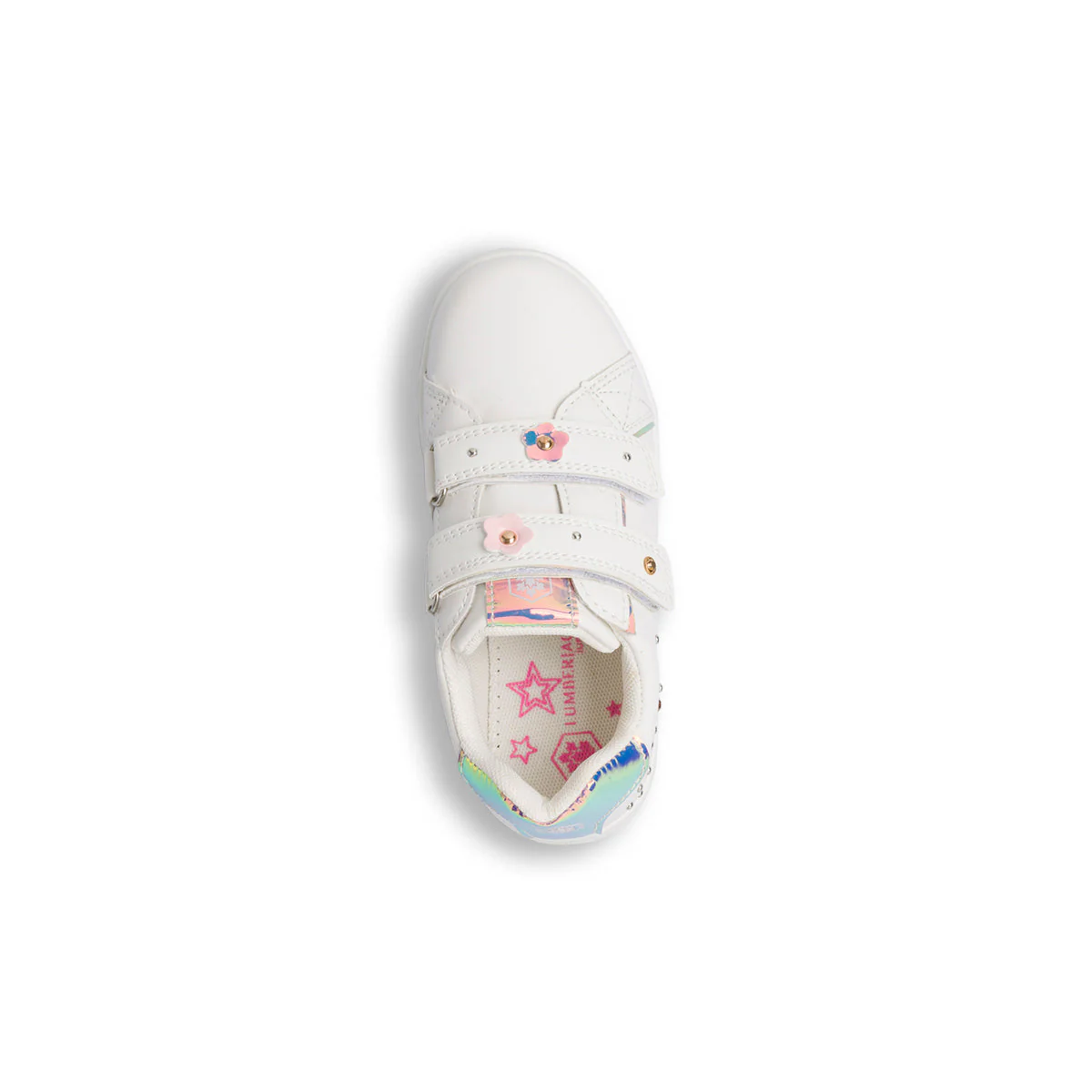 Sneakers da bambina bianche con dettaglio laminato Lumberjack Lilli - Image 6