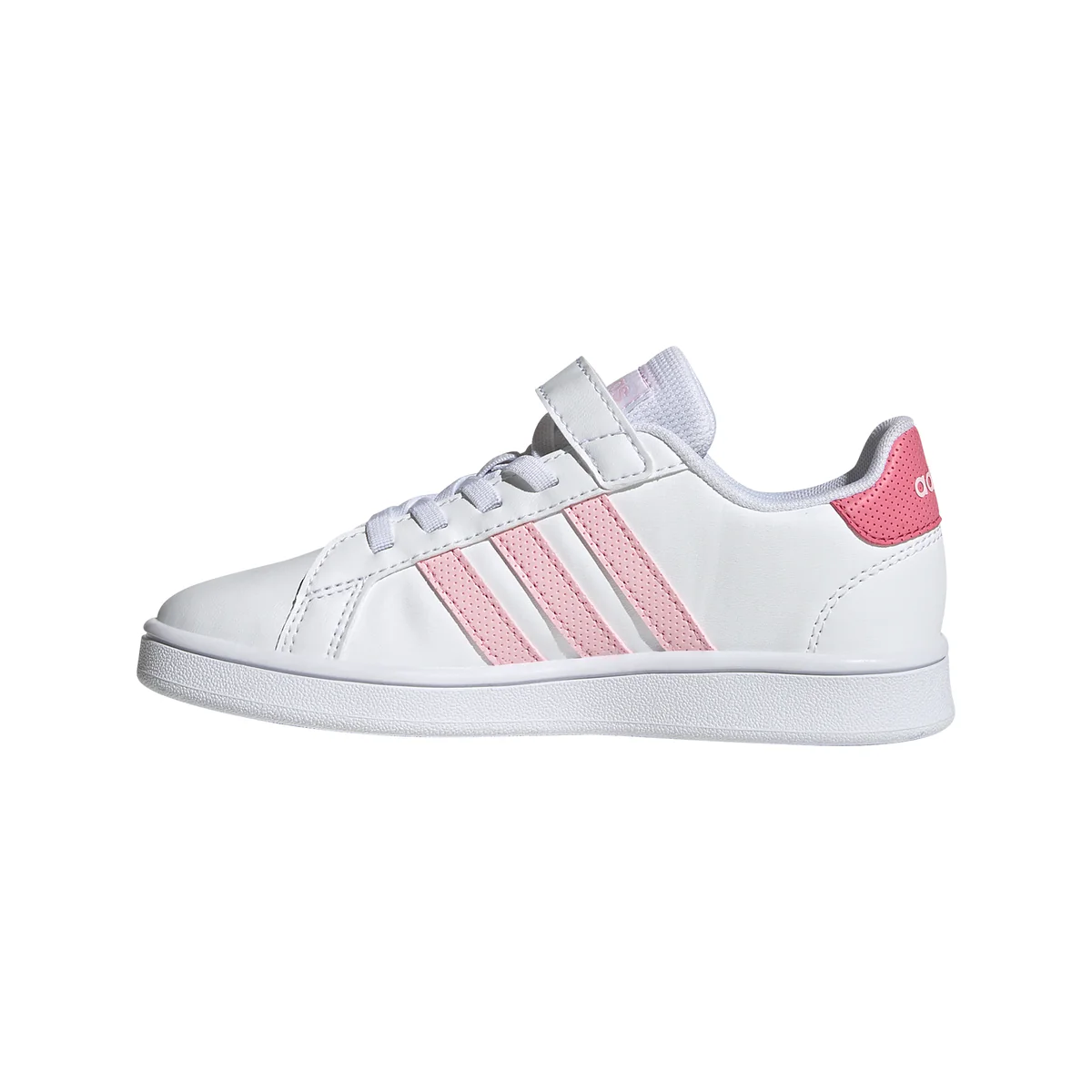 Sneakers da bambina bianche con strisce a contrasto adidas Grand Court - Image 7