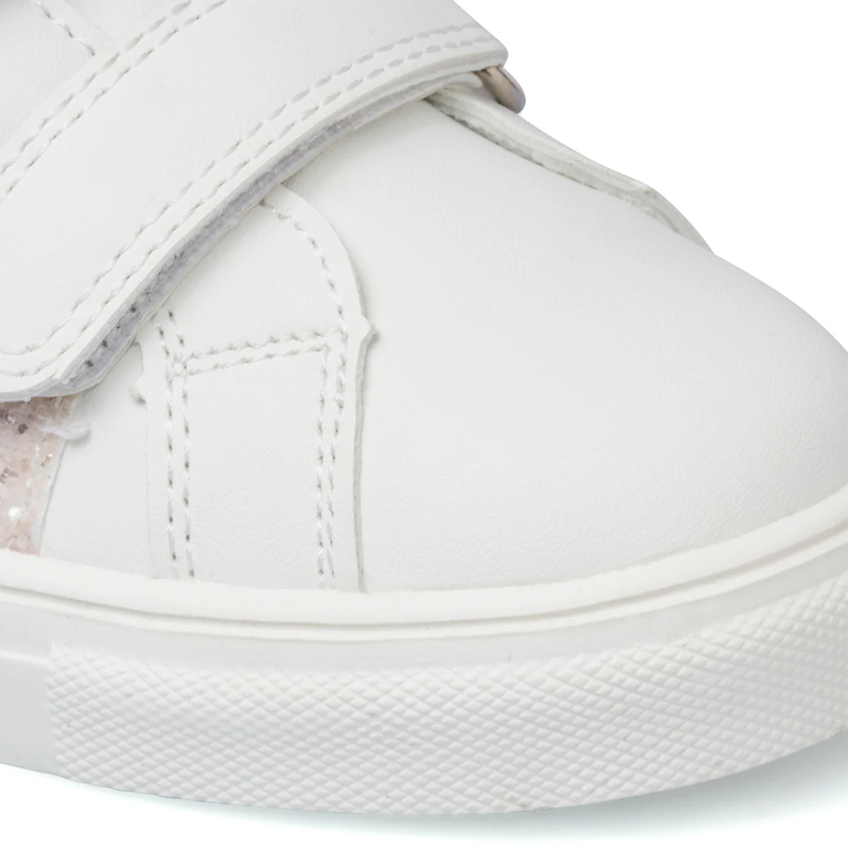Sneakers da bambina bianche con strisce glitterate Lumberjack Zeta - Image 5
