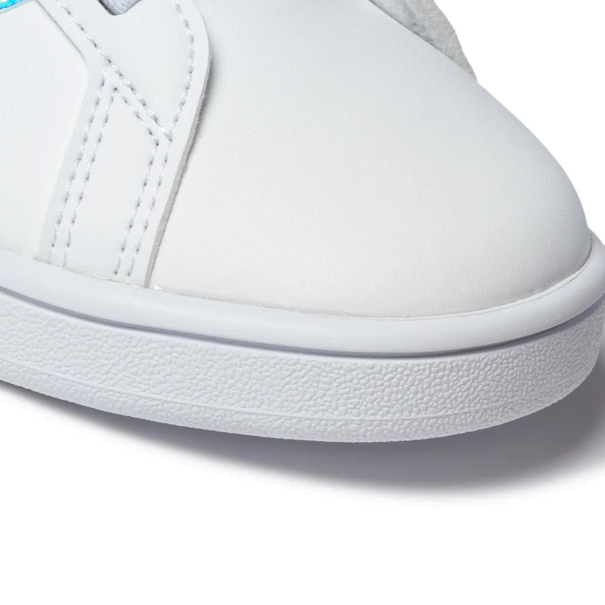 Sneakers da bambina bianche con strisce laminate adidas Grand Court - Image 5