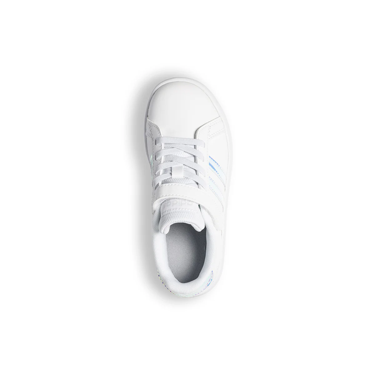 Sneakers da bambina bianche con strisce laminate adidas Grand Court - Image 8