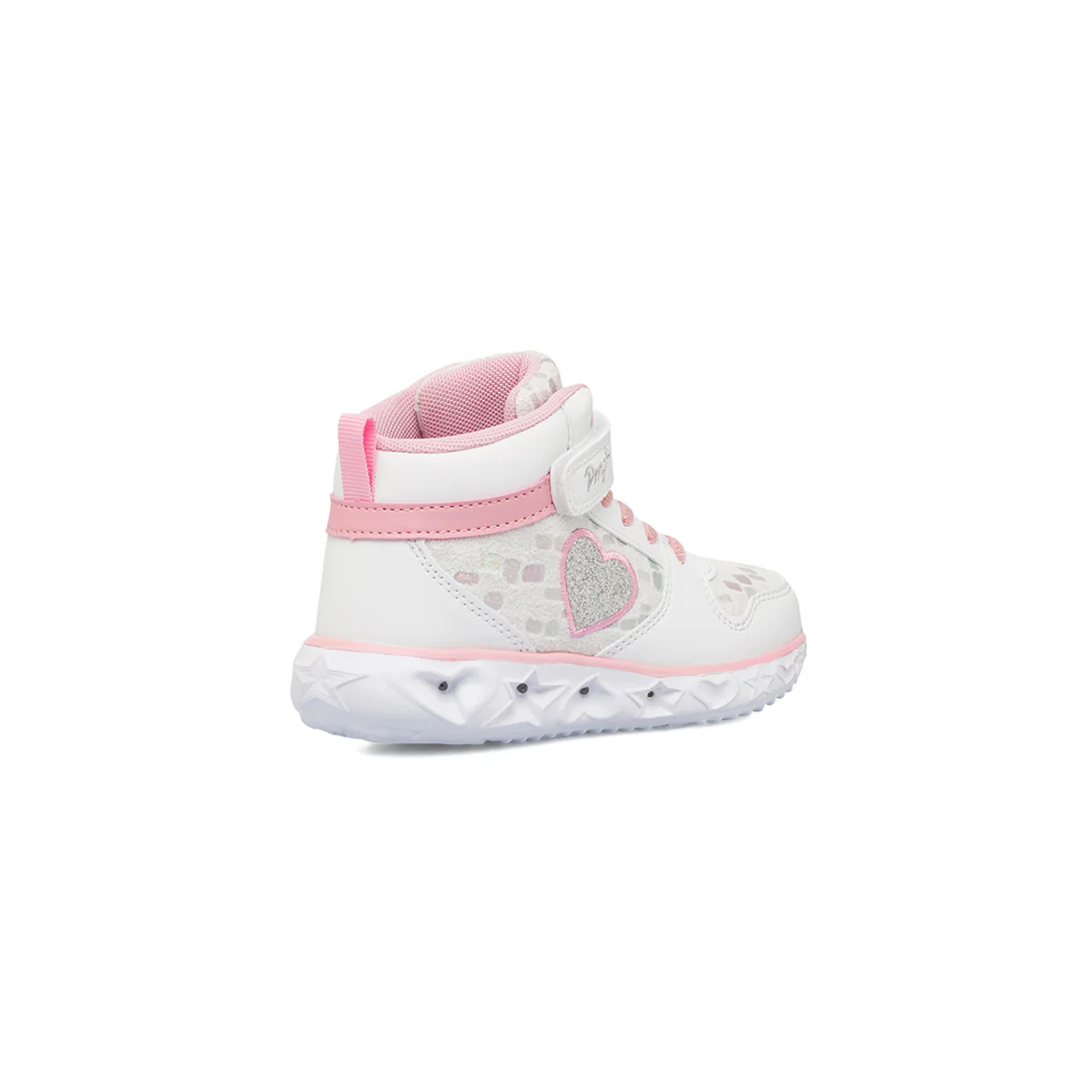 Sneakers da bambina bianche e rosa con luci Primigi - Image 3