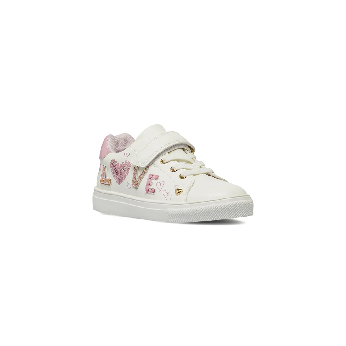 Sneakers da Bambina bianche Le scarpe di Alice con strappo e glitter - Image 2