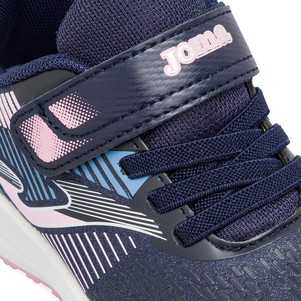 Sneakers da bambina blu con glitter Joma - Image 5
