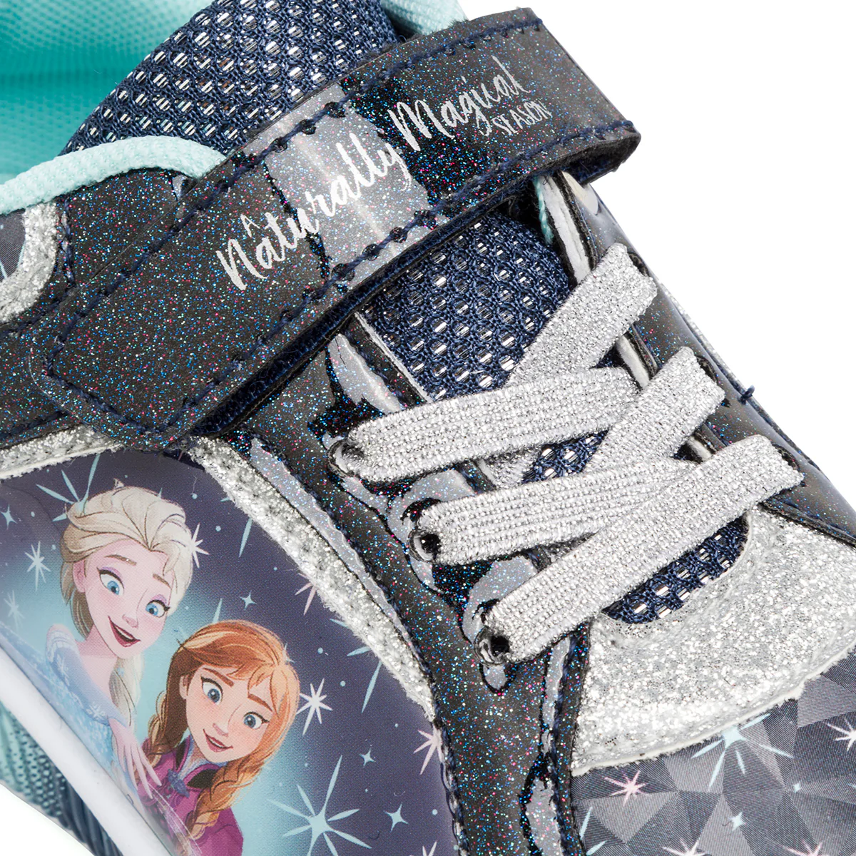 Sneakers blu da bambina blu con luci Frozen - Image 4