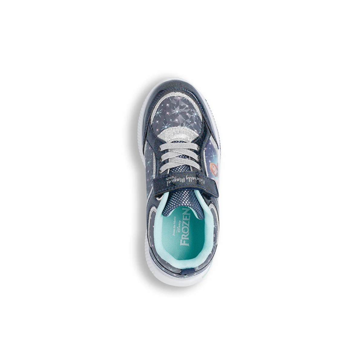 Sneakers blu da bambina blu con luci Frozen - Image 5