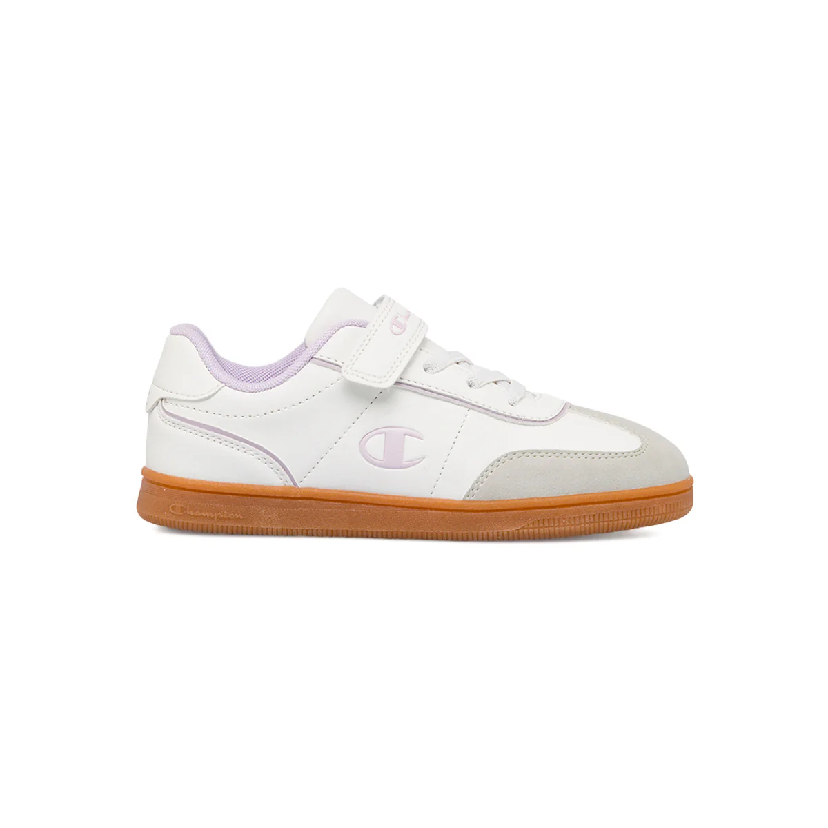 Sneakers da bambina Champion Prestige bianche e lilla con logo