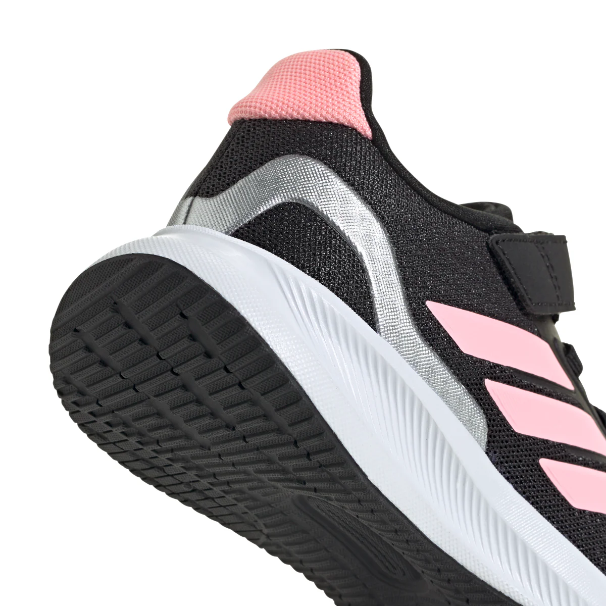 Sneakers da bambina nere con strappo in velcro adidas Runfalcon 5 - Image 4