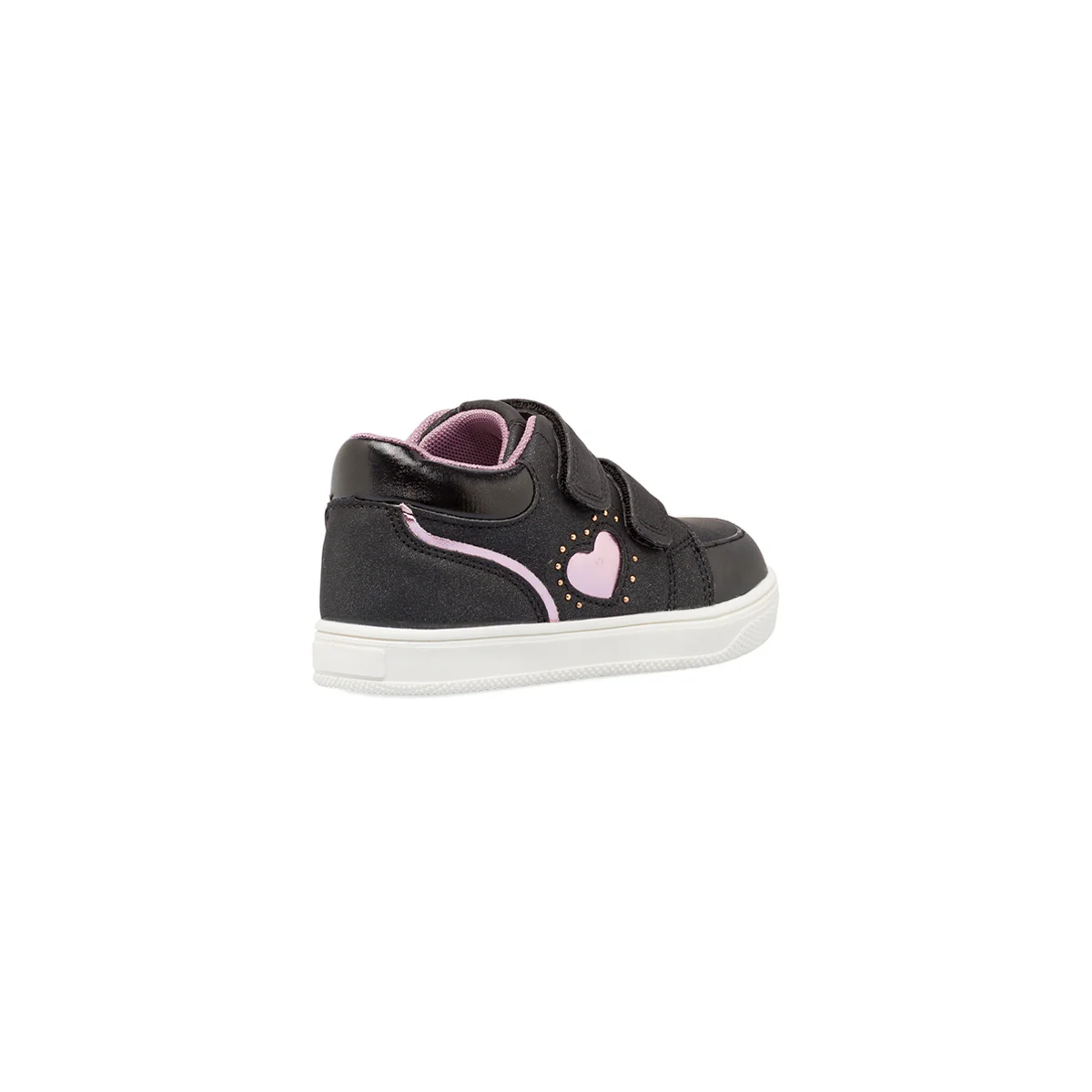 Sneakers da bambina nere Lumberjack con glitter e chiusura a strappo - Image 3
