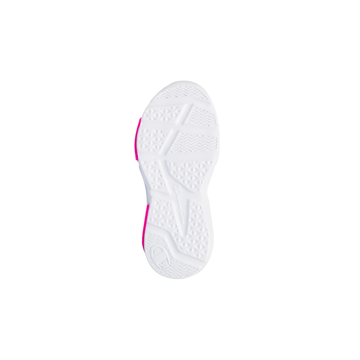Sneakers da bambina primi passi rosa e bianche con luci nella suola Champion Wave - Image 4