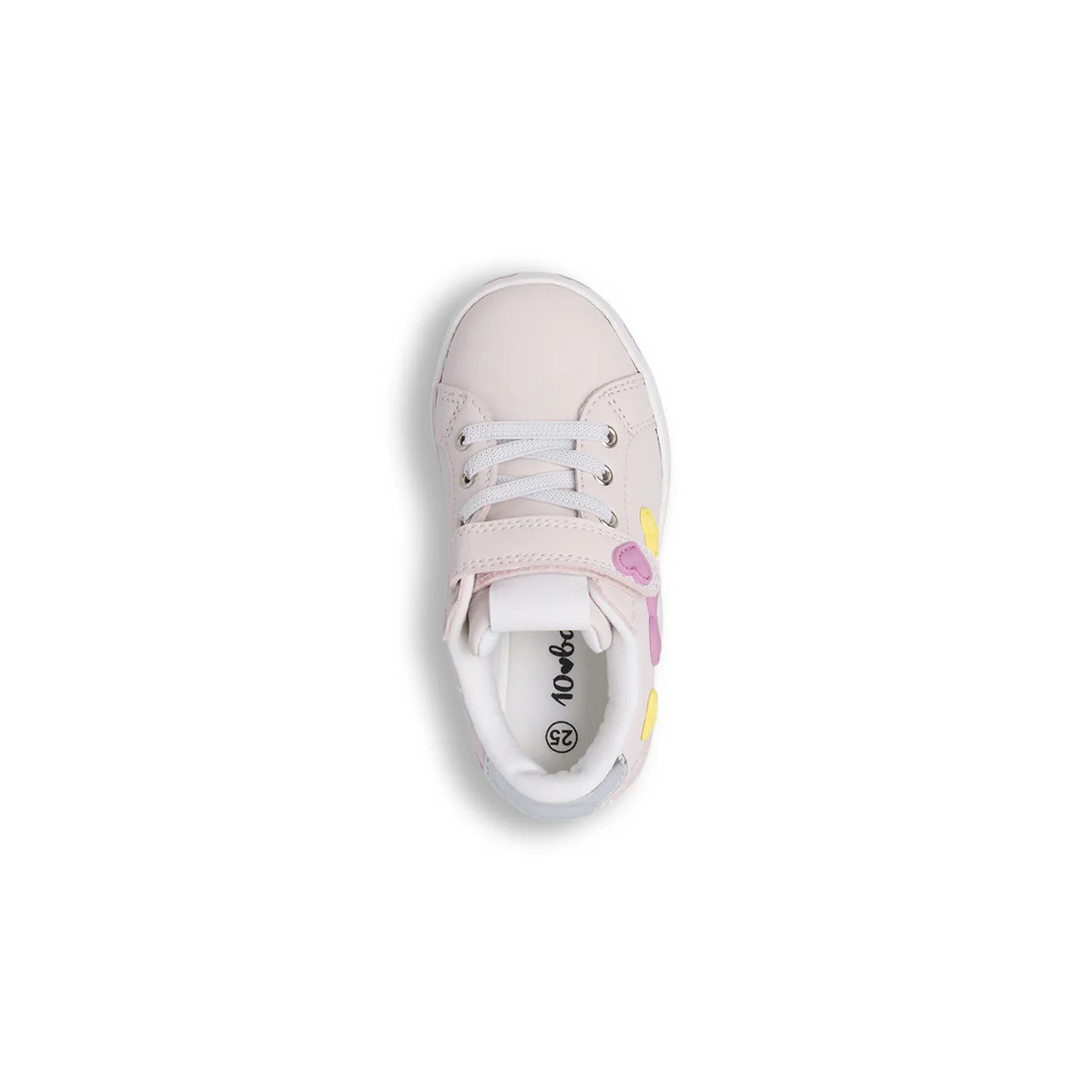 Sneakers da bambina rosa con applicazioni di cuori Dieci Baci - Image 5
