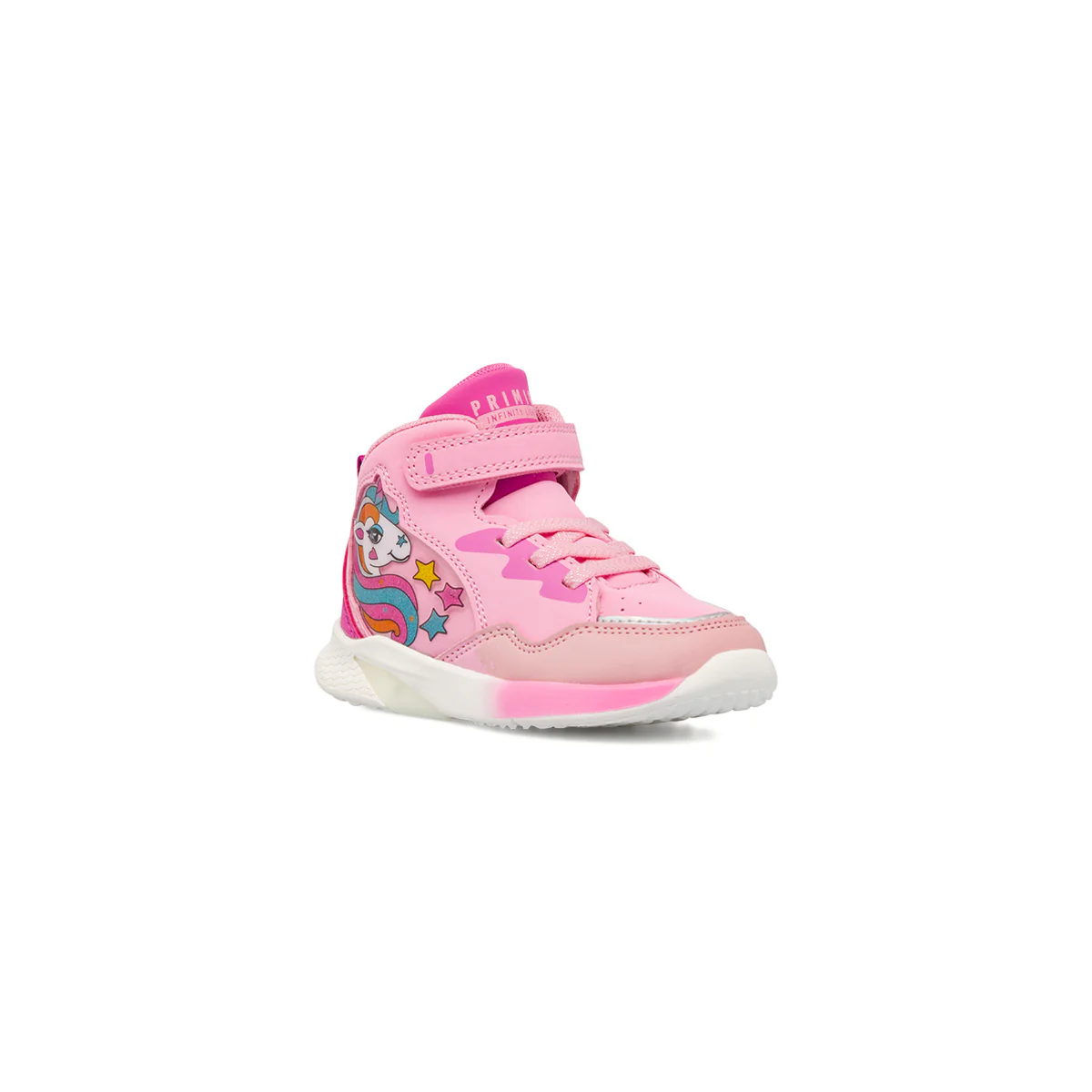 Sneakers da bambina rosa con unicorno e luci nella suola Primigi - Image 2