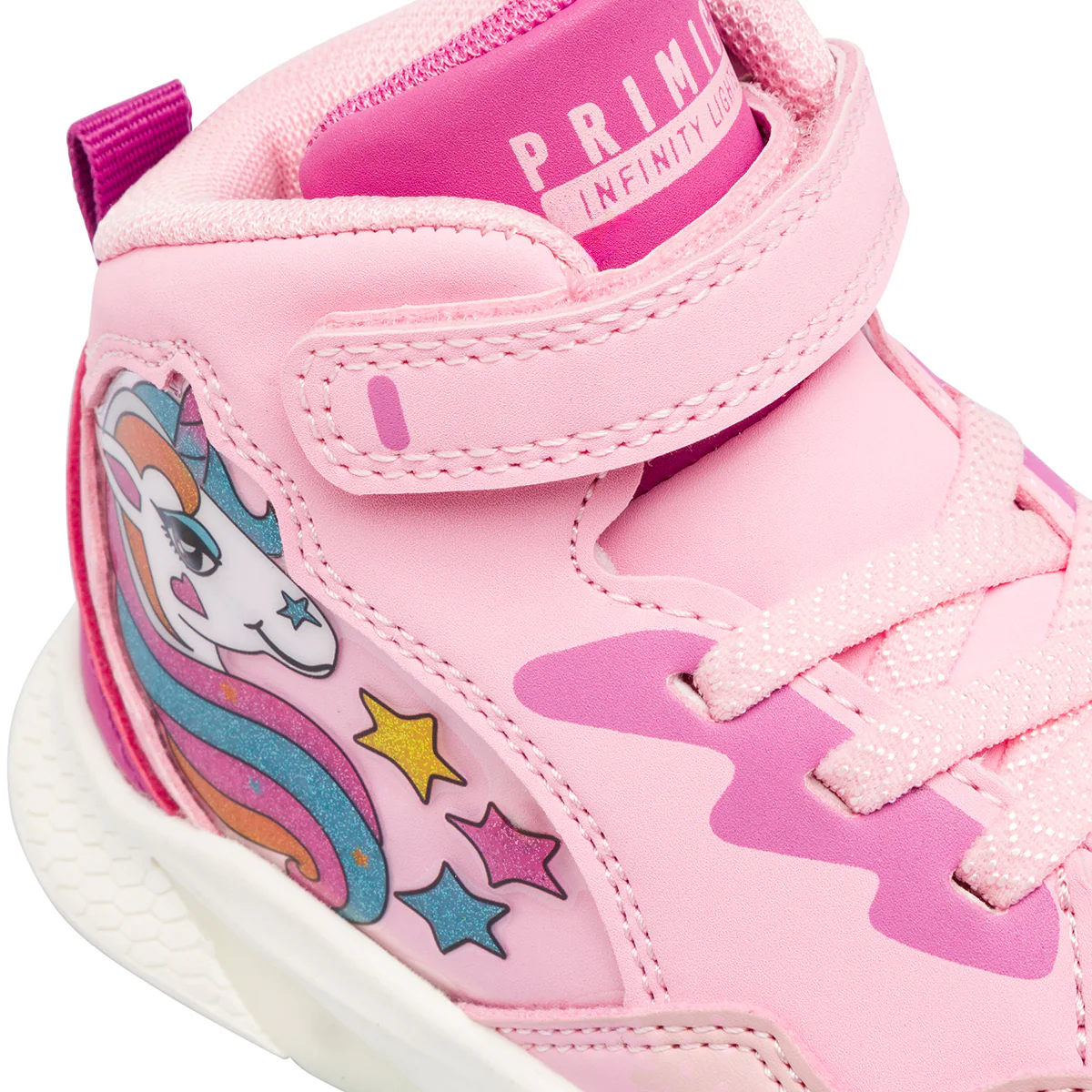 Sneakers da bambina rosa con unicorno e luci nella suola Primigi - Image 5