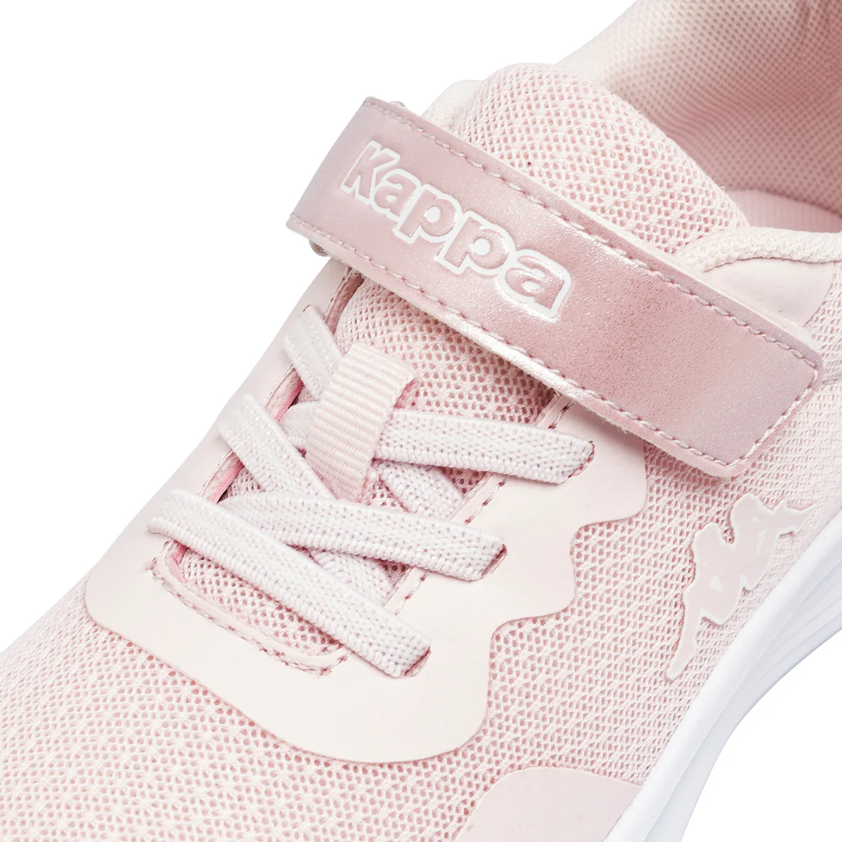 Sneakers da bambina e ragazza rosa Kappa in tessuto mesh con strappo - Image 5