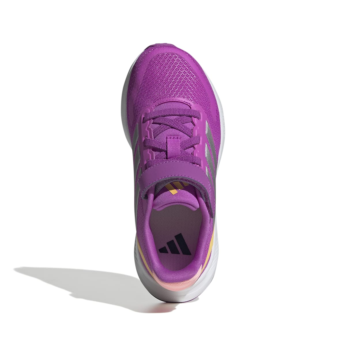 Sneakers da bambina viola con dettagli arancioni e logo adidas Runfalcon 5 - Image 5