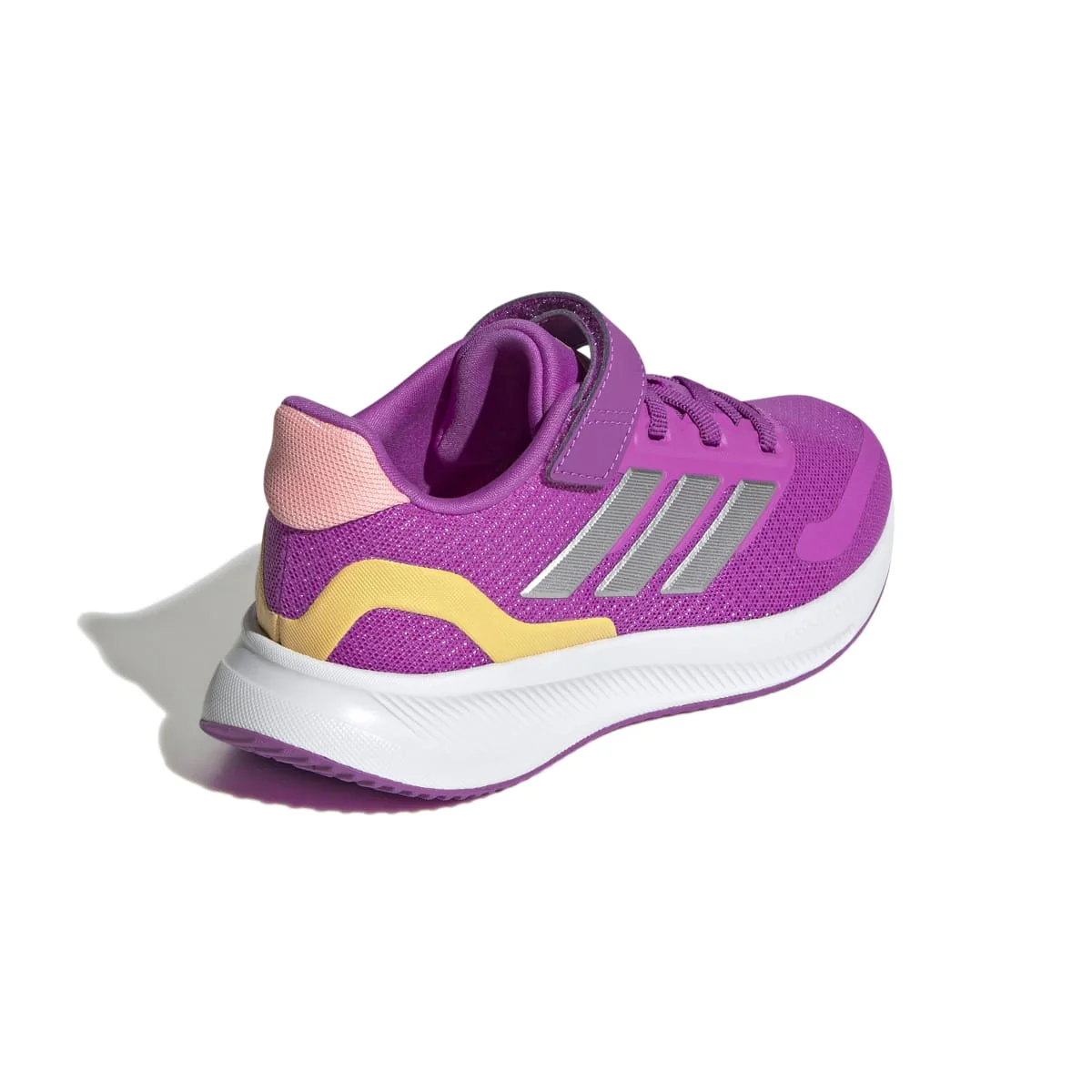 Sneakers da bambina viola con dettagli arancioni e logo adidas Runfalcon 5 - Image 9