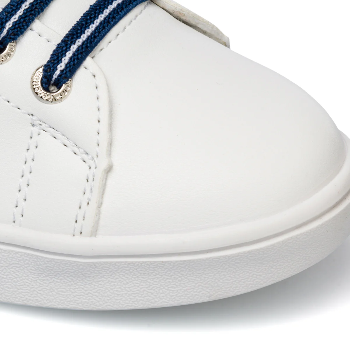 Sneakers da bambino bianche con dettagli blu Benetton Penn Crack - Image 14
