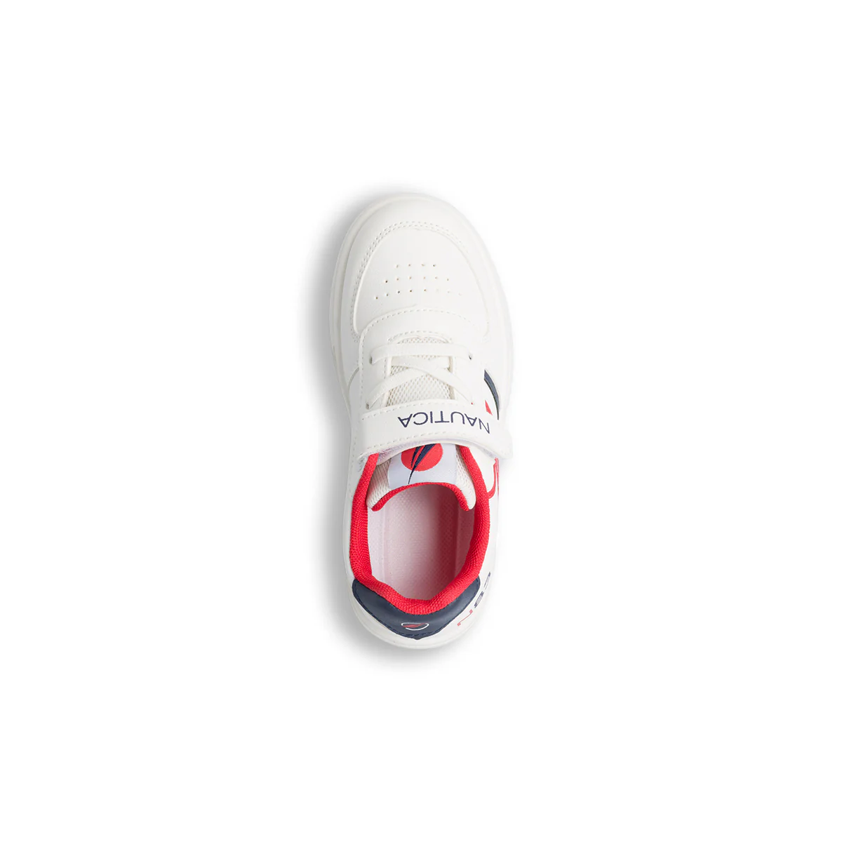 Sneakers da bambino bianche con dettagli blu e rossi Nautica - Image 5