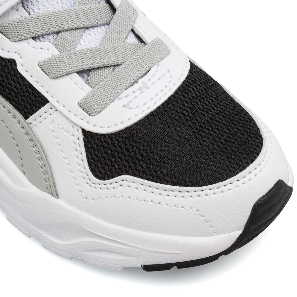 Sneakers da Bambino bianche con dettagli lime e strappo Puma Trinity 2 - Image 5