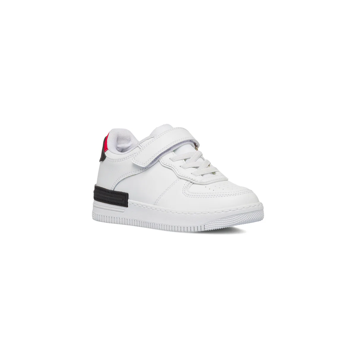 Sneakers da bambino bianche con dettagli neri e rossi Birilli&Monelli - Image 2