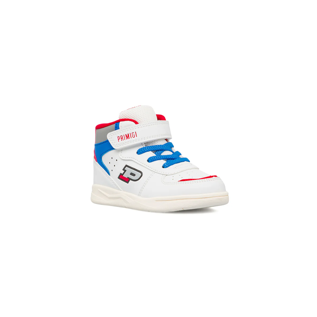 Sneakers da bambino bianche con dettagli rossi e blu Primigi - Image 2