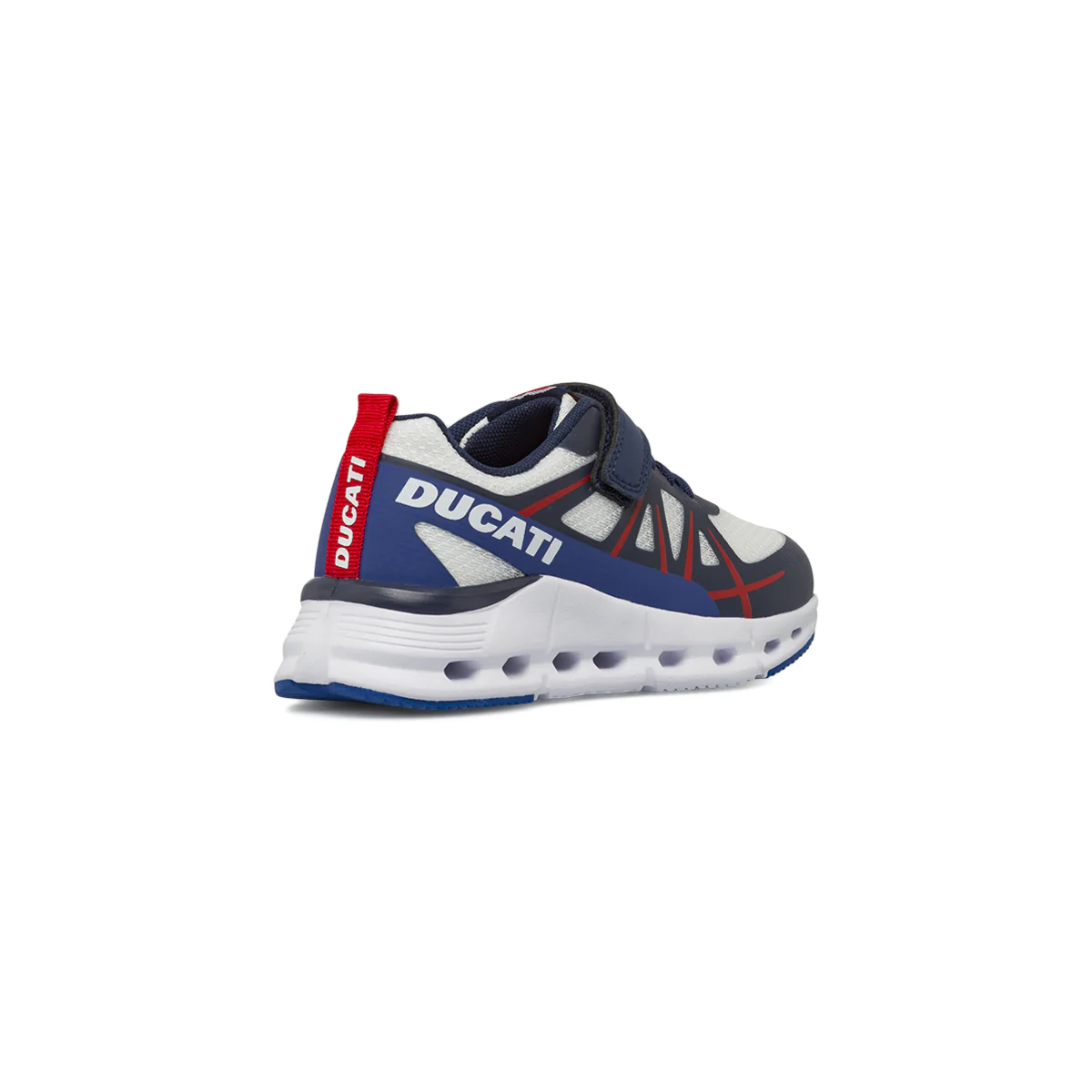Sneakers da Bambino bianche con inserti blu Ducati - Image 3