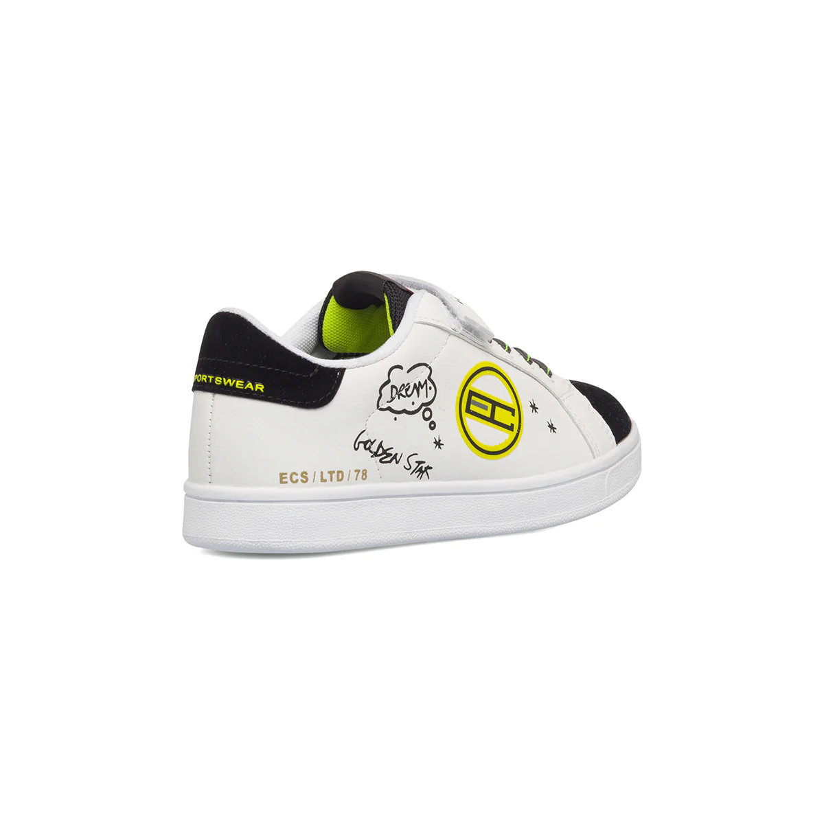 Sneakers da bambino bianche con stampa laterale Enrico Coveri Golden - Image 3