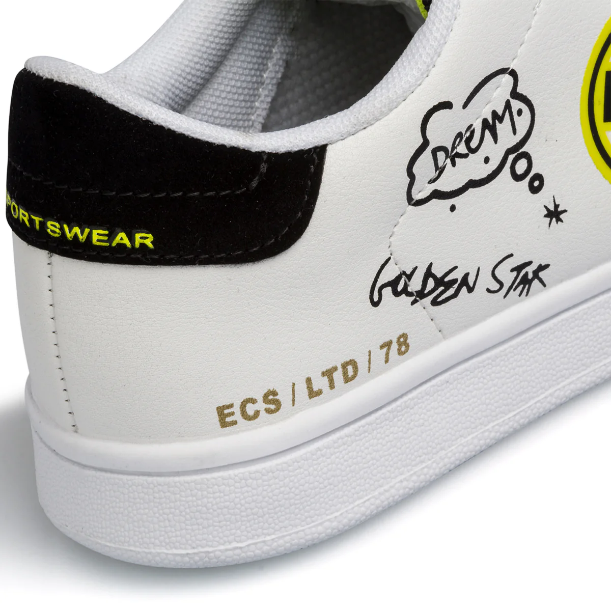 Sneakers da bambino bianche con stampa laterale Enrico Coveri Golden - Image 7