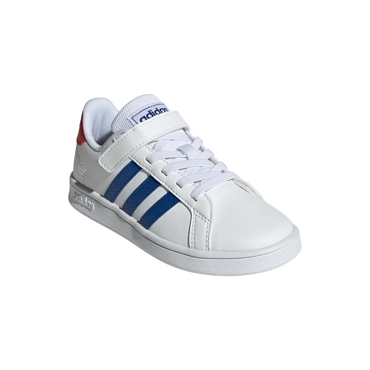 Sneakers da bambino bianche con strisce a contrasto adidas Grand Court - Image 2