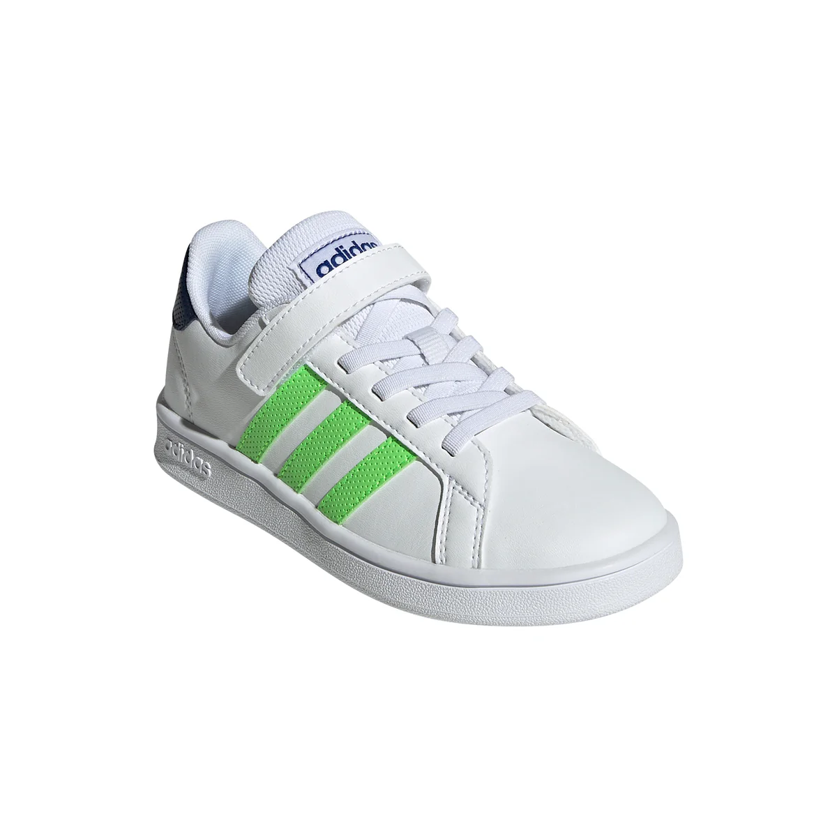 Sneakers da bambino bianche con strisce a contrasto adidas Grand Court - Image 2