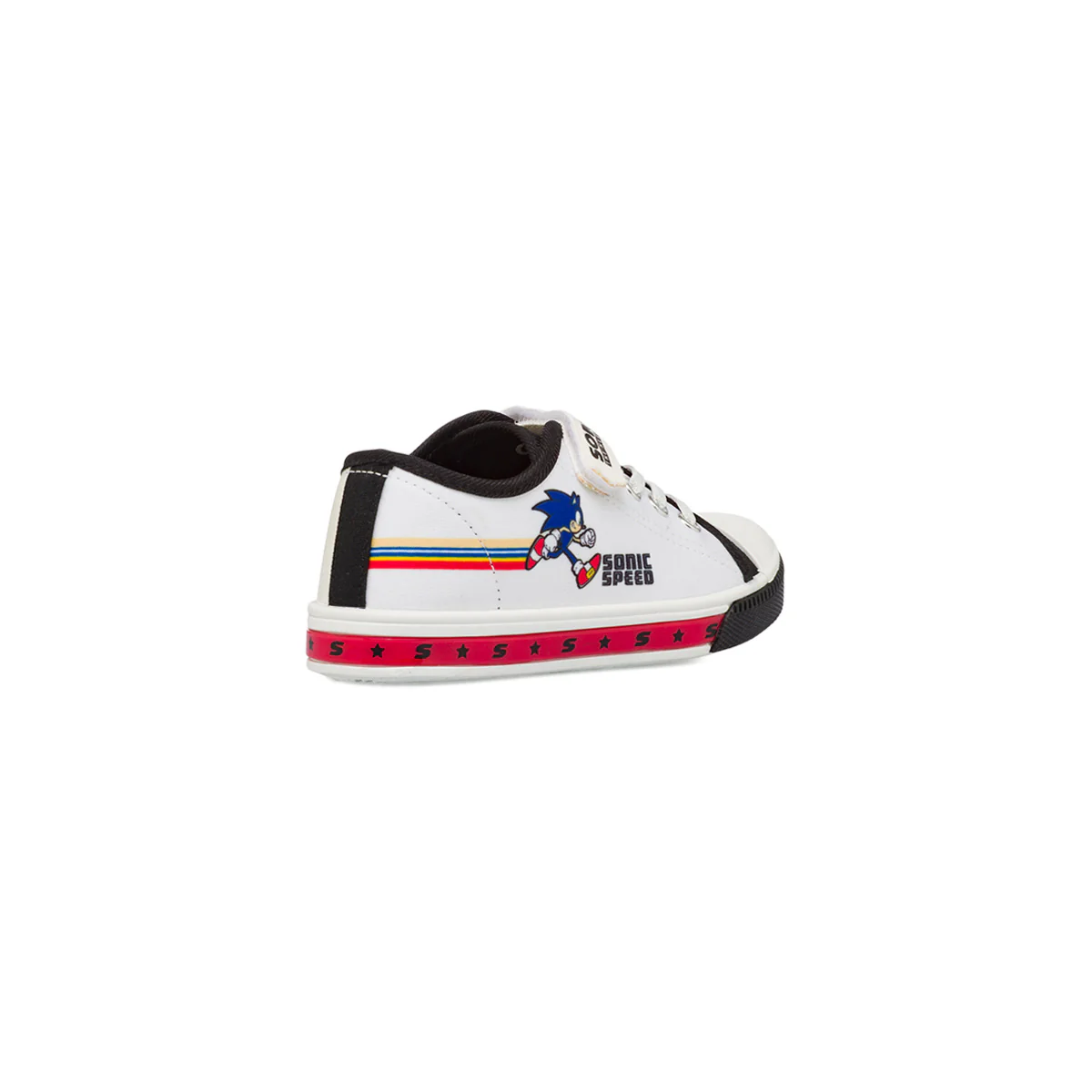 Sneakers da Bambino bianche e nere con Luci nella suola Sonic - Image 3