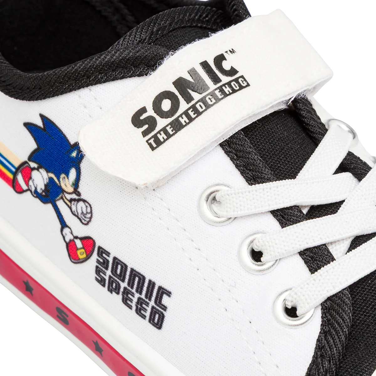 Sneakers da Bambino bianche e nere con Luci nella suola Sonic - Image 5