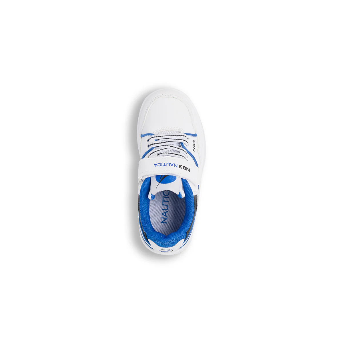 Sneakers da bambino bianche nere e blu chiusura a velcro Nautica - Image 6