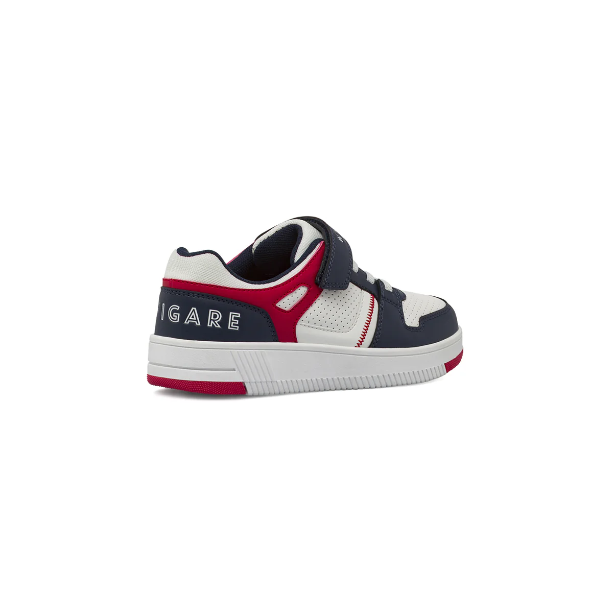 Sneakers da bambino blu con dettagli bianchi e rossi Navigare - Image 3