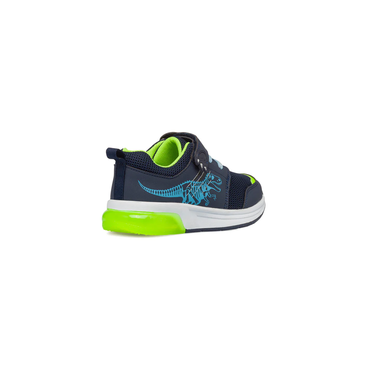 Sneakers da bambino blu con stampa laterale e con luci nella suola Birilli&Monelli - Image 3