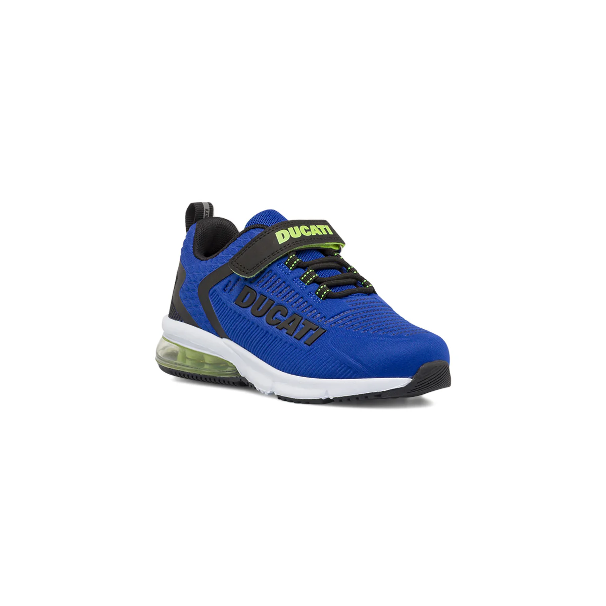 Sneakers da bambino blu Ducati con strappo e ammortizzazione ad aria - Image 2