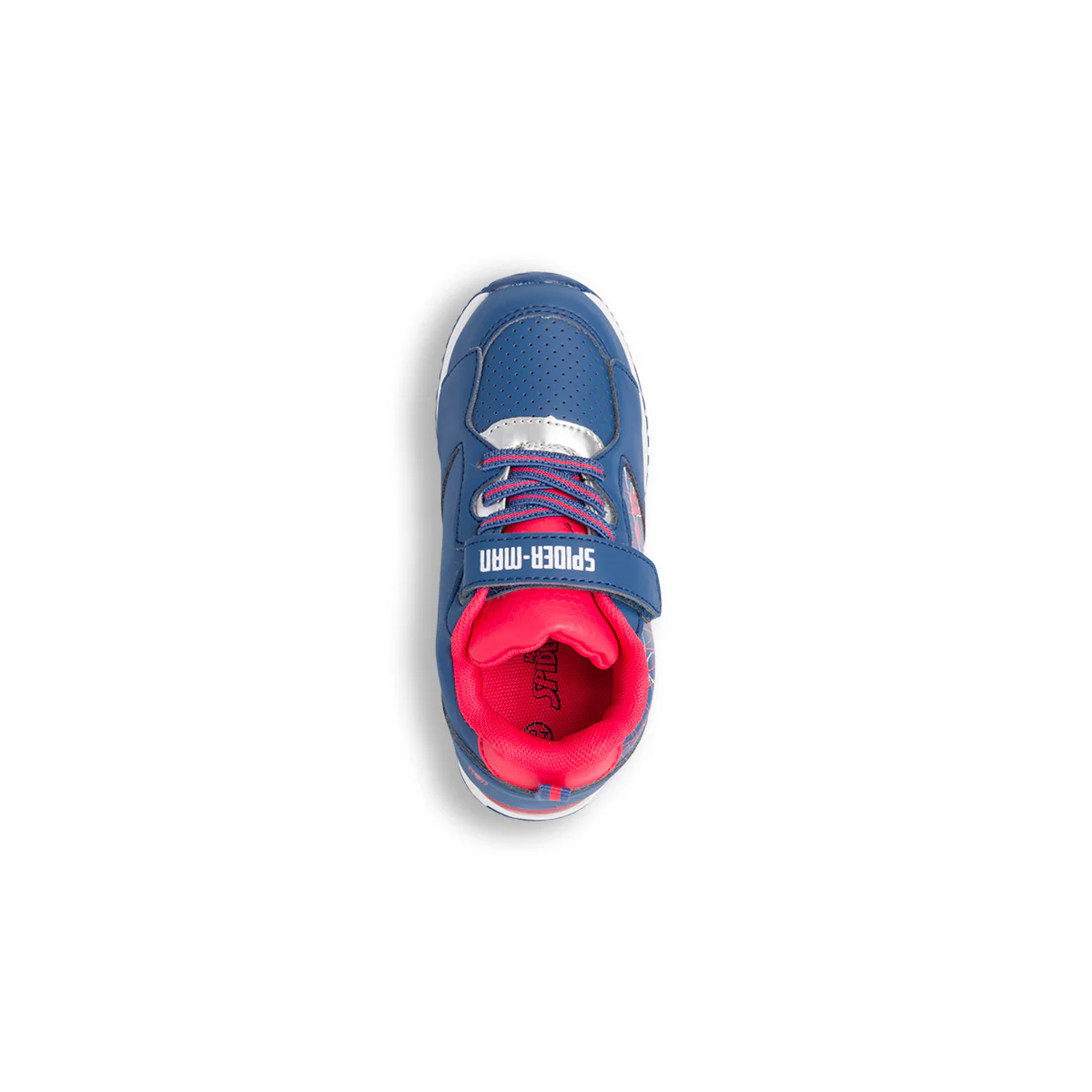 Sneakers da bambino blu e rosse con luci nella suola Spiderman - Image 5
