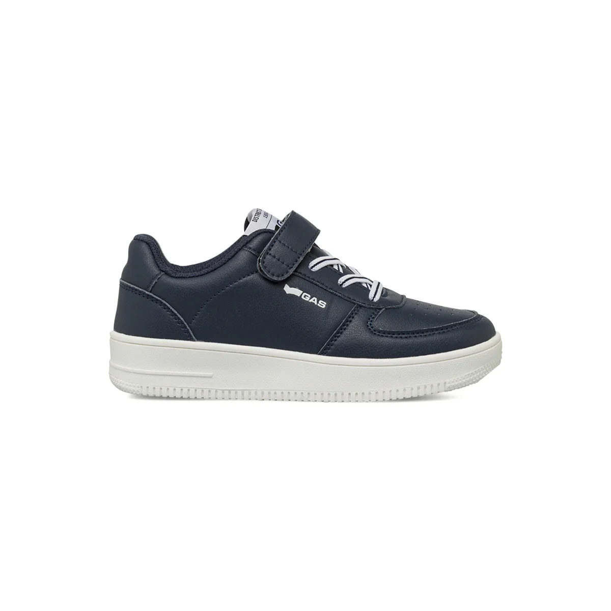Sneakers da Ragazzo blu Gas con chiusura in velcro e dettagli bianchi
