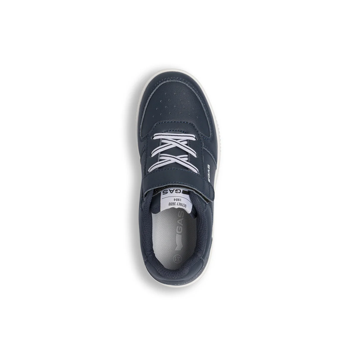 Sneakers da Ragazzo blu Gas con chiusura in velcro e dettagli bianchi - Image 5