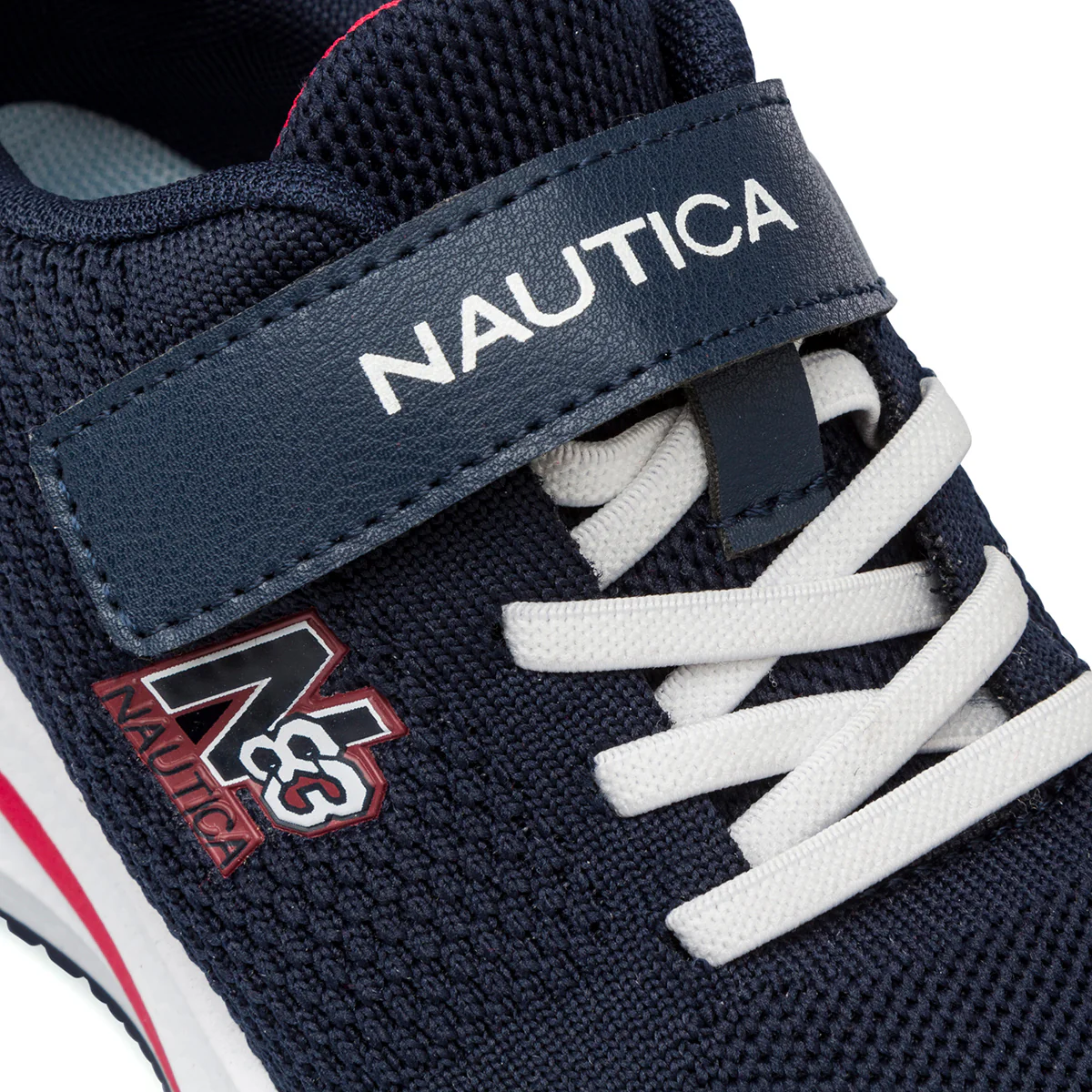 Sneakers da bambino blu in mesh blu navy con dettagli a contrasto Nautica - Image 4