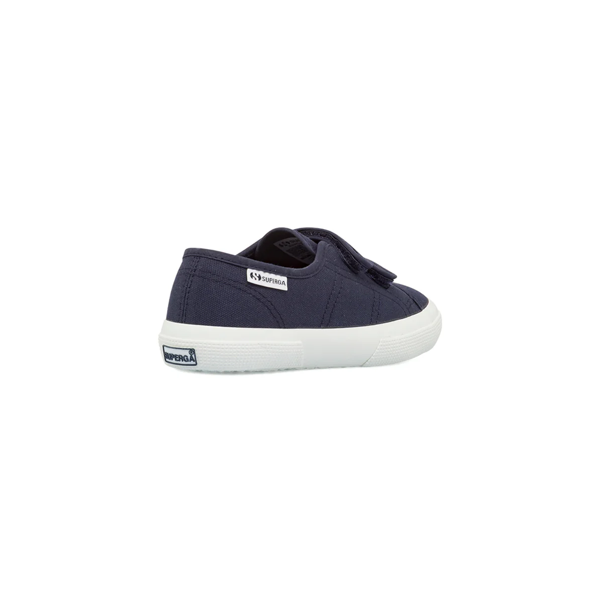 Sneakers da Bambino blu in tessuto con doppio strappo Superga - Image 3