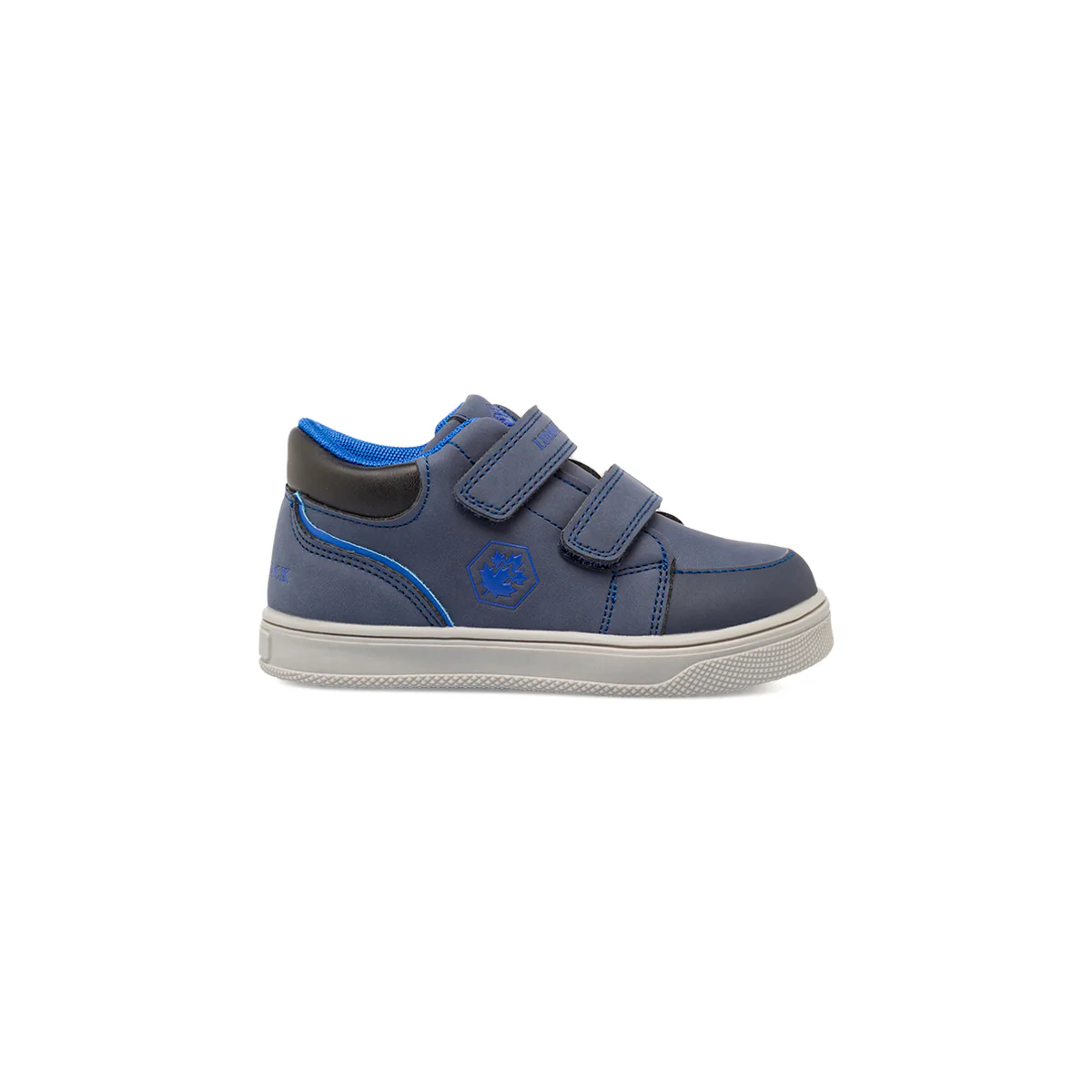 Sneakers da bambino blu Lumberjack con doppia chiusura in velcro