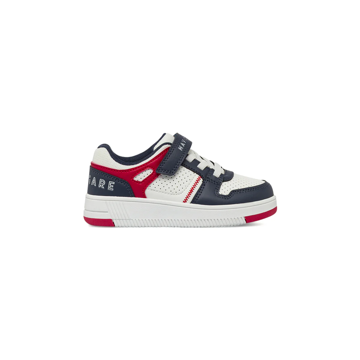 Sneakers da bambino blu Navigare con dettagli bianchi e rossi