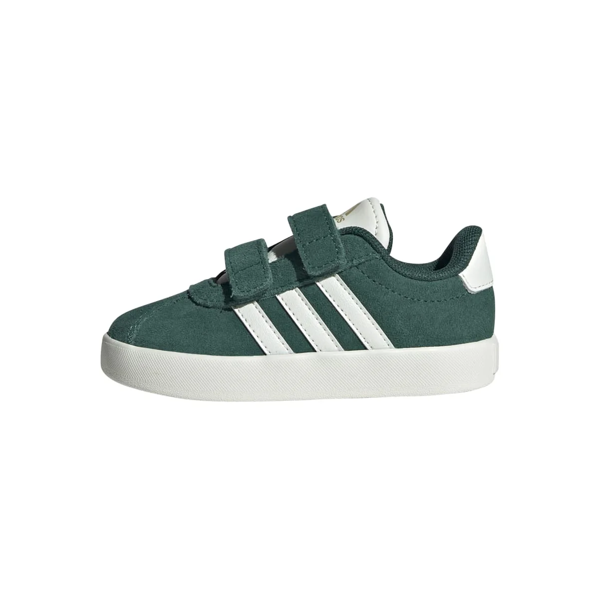 Sneakers da bambino e bambina verde effetto scamosciato adidas VL Court 3.0 - Image 2